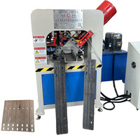 Machine de poinçonnage et de découpe automatique en acier Angle Chaîne en acier Ligne de production de poinçonnage d'alimentation automatique en acier