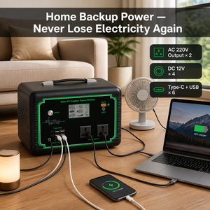 Estación de Energía Portátil de 300W/600W, Batería LiFePO4 de 640WH, Generador Solar de Onda Sinusoidal Pura, Cargador MPPT para Camping, Emergencias en el Hogar - Product Image 5
