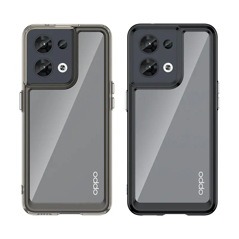 Voor Oppo Reno 8 5G Schokbestendig Tpu Transparant Mobiele Telefoon Hoesje Voor Iphone Samsung Oneplus Clear Transparant Telefoonhoesje