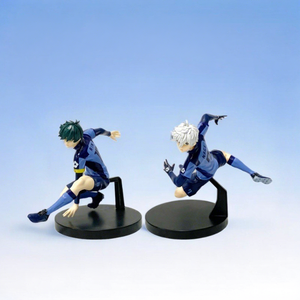 4 Diseños de Figuras de Acción de Anime Estilo Japonés Bluu Lock, <span class=keywords><strong>Nagi</strong></span> <span class=keywords><strong>Seishiro</strong></span>, Rin Itoshi, Juguetes de Moda, Adornos Decorativos - Product Image 1