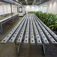 Système hydroponique NFT à recirculation plate en PVC de qualité alimentaire Seedafarm, pompe à eau automatique pour la culture hors-sol de légumes à feuilles