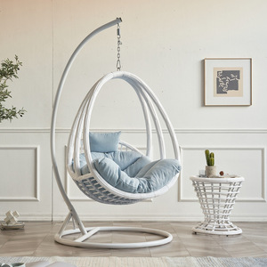 Modern Outdoor <b>Hanging</b> Swing <b>Chair</b> with Rocking Feature for Courtyard Park Garden Living Room Patio Swings - Product Image 2