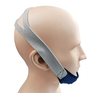 Mentonnière anti-ronflement, dispositif anti-ronflement respirant réglable, sangle de tête pour hommes femmes utilisateurs de CPAP, couvre-chef de <span class=keywords><strong>masque</strong></span> cpap - Product Image 3