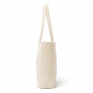 Large Capacity Cotton <b>Canvas</b> <b>Tote</b> Bag With Custom Embroidery Logo Reusable Eco Friendly Shoulder Shopper Bag For Gym Yoga - Product Image 2