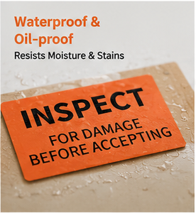 3x5 Inch Inspect For Damage Before Accepting Shipping <b>Labels</b> - Product Image 5