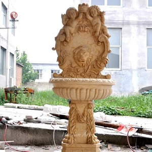 Aslan kafası ile antika taş su duvar çeşme - Product Image 5