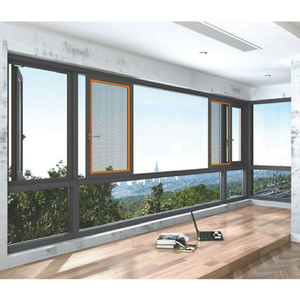 <span class=keywords><strong>Ventanas</strong></span> abatibles de vidrio de aluminio personalizadas para villa moderna, <span class=keywords><strong>aislamiento</strong></span> acústico impermeable con persiana para dormitorio - Product Image 5