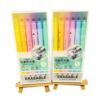 Oferta Especial: Juego de Marcadores Fluorescentes y de Arte de Doble Punta Borrables Bonvan de 6 Colores con Punta de Pincel Oblicua y Logotipo Personalizado, 6 Piezas