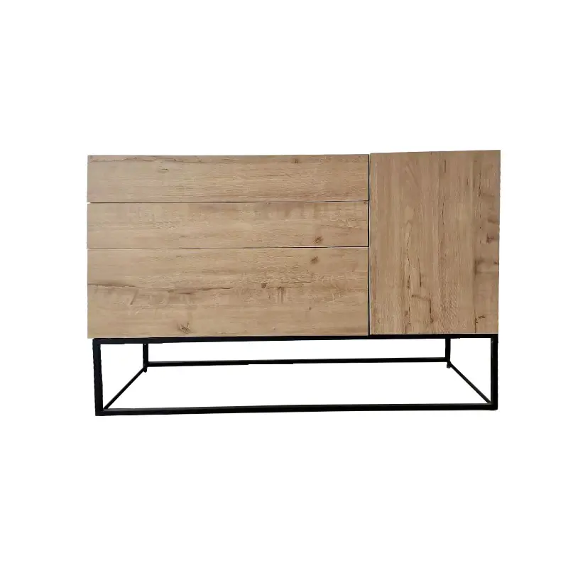wooden sideboards and buffet tables with storage sideboard cabinet oak Sideboard Cabinet with 3 Drawers 1 Door