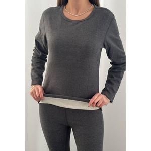 Conjunto Térmico de Doble Cara Color Antracita para Mujer, Venta al Por Mayor - Product Image 2