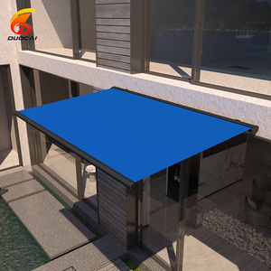 Auvent <span class=keywords><strong>moderne</strong></span> à cassette complète extensible avec télécommande, cadre en aluminium, voile en acrylique pliable pour la protection solaire de la terrasse à domicile - Product Image 4