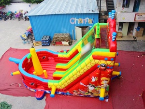 Pirate Ship Sail Trượt Khô Bouncy Castle Sân Chơi <span class=keywords><strong>Inflatable</strong></span> Combo Castle <span class=keywords><strong>Slide</strong></span> - Product Image 3