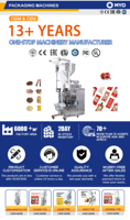 Machines d'emballage multifonctions/machine d'emballage verticale automatique pour le remplissage et le scellage de granulés, d'épices, de sucre, de thé en sachet