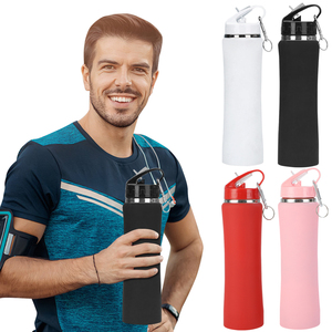 750ml Straw Insulated Tumbler with Handle Double-Layer Insulated <b>Cup</b> Stainless Steel Sports Water Bottle for Cold Hot Beverages - Product Image 3