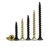 Vis à cloison sèche YPH Phillips à tête trompette noire, haute qualité, bon prix, M3, acier zingué, titane, métal inoxydable, pouces et métrique