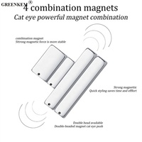 4 Pcs/set Multifonction 9D Efffect Forte Bande Magnétique Combinaison pour Nail Art Cat Eye Gel Polish DIY Nail Magnet Tool