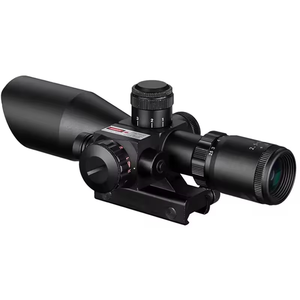 กล้องเล็ง LUGER 2.5-10X40 สำหรับล่าสัตว์ แบบยุทธวิธี พร้อมไฟเรืองแสงสีแดงและสีเขียว และเลเซอร์สีแดง - Product Image 1