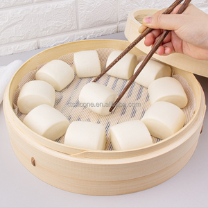 Boulette farcie <span class=keywords><strong>chignon</strong></span> Dim Sum pâtisserie maille tapis vapeur tissu 1 par Kit rond <span class=keywords><strong>Gel</strong></span> de silice 30*30cm Silicone feuille de cuisson tapis - Product Image 5