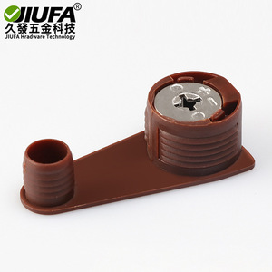JiuFa V-Shaped Plastic Shelf Support Brown Easy Installation For Cabinet <b>Wardrobe</b> - Product Image 3