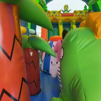 Château gonflable de grande taille personnalisé en PVC de haute qualité, parc de jeux gonflable extérieur, toboggan, maison de rebond, jouet pour enfants et adultes, souffleur