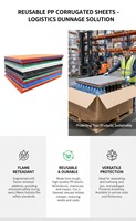 Plaque en plastique ondulé de 3 mm, 5 mm, 8 mm : Panneaux et coussinets Coroplast robustes pour l'empilage de palettes et la protection des chantiers