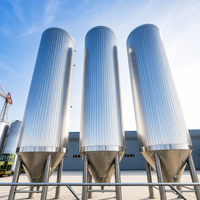 Fermenteur de bière à double enveloppe Tonsen grande capacité 10000L 20000L 30000L, cuve de fermentation conique en acier inoxydable pour ligne de brasserie