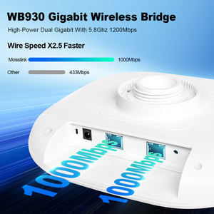 Enterprise Class Chip Mosslink 1200 Mbit/s Einzelfrequenz-Fernpunkt zur Multipoint 10km Wireless Bridge mit Gigabit WAN - Product Image 3