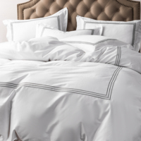 Ensemble de literie 100% coton Textile de maison de luxe 300TC drap de lit vente chaude ensemble de literie d'hôtel