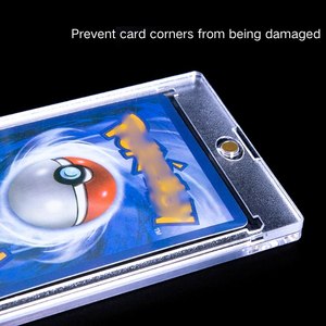 Porta Tarjetas Magnéticas, Porta Tarjetas de un Toque, Protectores de Tarjetas Coleccionables para Tarjetas de Béisbol y Deportes - Product Image 4