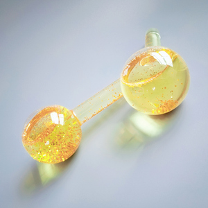 GEM Gemstone <span class=keywords><strong>Prix</strong></span> Favorable Globes Visage Beauté Hockey Énergie Visage Refroidissement Globe Or Couleur Glitter Ice Balls - Product Image 5
