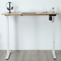 Table électrique à hauteur réglable pour ordinateur assis, cadre de bureau à moteur unique
