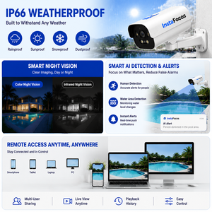 InstaFocos AI Drowning Prevention Bullet <b>Camera</b> Outdoor WiFi <b>IP</b> Network CCTV <b>Camera</b> Waterproof Night Vision for Pool - Product Image 2