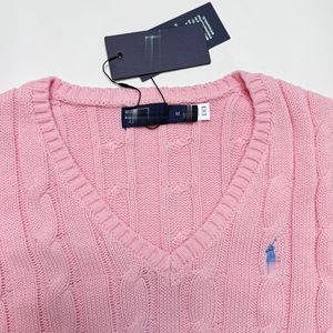 Maglione di Alta Qualità in Puro <span class=keywords><strong>Cotone</strong></span> con Scollo a V, Stile Coreano con Ricami e Maniche Lunghe per <span class=keywords><strong>Donna</strong></span>, Primavera e Autunno - Product Image 4