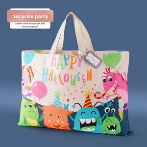 Lindo estilo de dibujos animados impermeable Oxford edredón bolsa de almacenamiento bolso de moda para jardín de infantes y almacenamiento de edredón portátil para niños - Product Image 6