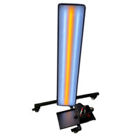 Outil universel professionnel de réparation de bosses de voiture en acier inoxydable, avec support de roue et lumière de nivellement LED pour phares, réglable en 6 couleurs