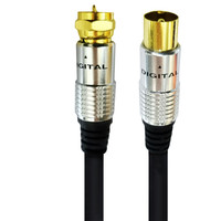 Câble d'antenne satellite TV coaxial 9.5mm femelle mâle à type F mâle 0.3m/1.5m/2m/3m/5m