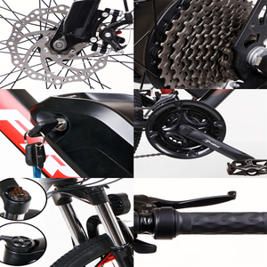Venta caliente precio de fábrica 26/27.5 pulgadas bicicleta eléctrica por <span class=keywords><strong>MTB</strong></span> freno de disco de acero de alto carbono bicicleta de montaña eléctrica - Product Image 5