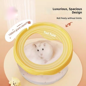 Toilettes et bac à litière transparents 2-en-1 pour hamster syrien et petits animaux – Vente en gros - Product Image 3