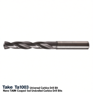 TTAKE Ta1003 Universal Carbide <b>Drill</b> <b>Bit</b> Nano TiAlN Coated 5Xd Undrilled Carbide <b>Drill</b> <b>Bits</b> - Product Image 2