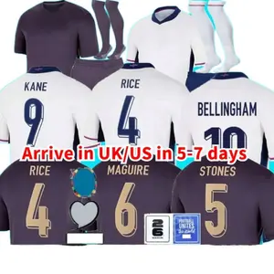 2024 잉글랜드 벨링햄 축구 유니폼 150 년 23 24 25 국가 대표 투니 축구 셔츠 화이트 밝은 케인 스틸