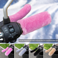 4 pièces de housses de guidon universelles pour moto et véhicule électrique, housses de guidon, modèles rembourrés chauds et anti-froid pour l'hiver