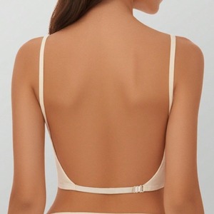 Nuovo Stile <span class=keywords><strong>Reggiseno</strong></span> Senza Cuciture con Ampia <span class=keywords><strong>Schiena</strong></span> <span class=keywords><strong>Scoperta</strong></span>, Spalline Sottili, <span class=keywords><strong>Schiena</strong></span> <span class=keywords><strong>a</strong></span> U Ampia, Traspirante per Donne - Product Image 5