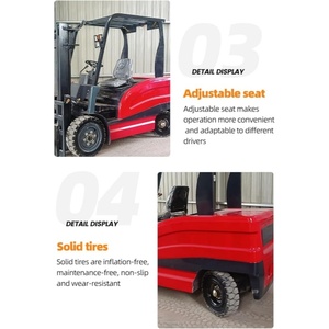 Chariot élévateur diesel 2 tonnes avec livraison gratuite, certifié CE EPA, positionneur de fourches, déplaceur latéral, mât à trois étages, pour usage agricole - Product Image 6