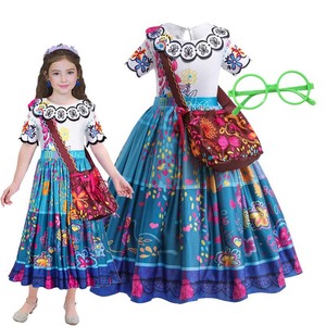 Costume de princesse Mirabel de la <span class=keywords><strong>famille</strong></span> Madrigal de <span class=keywords><strong>Encanto</strong></span> pour enfants, carnaval d'Halloween, DISP-012 - Product Image 1