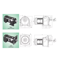 Moteur à engrenages triphasé 100 kW à haute précision, réducteur de vitesse, protection IP54, efficacité IE3, montage à bride, certifié CE - Vente Flash