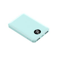 Banque d'alimentation ultra-mince la plus vendue 10000 mAh Li-Polymère Entrée Type-C Double USB Affichage LED Sortie 10W 500 Cycles Portable