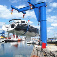 Haute qualité 140Ton 200Ton Mobile petit Yacht bateau palan voyage ascenseur Yacht grue potence pour 30Ton petit bateau