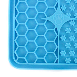 Modern Silicone Slow Feeder <b>Pet</b> <b>Mat</b> & <b>Pad</b> 15x15x1cm Durable Design Enhances Slow Eating Habits for Cats & Dogs - Product Image 5