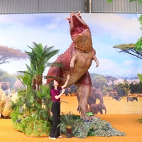 Carnotaure mécanique réaliste animatronique pour parcs d'attractions en plein air, parcs d'aventure et expositions intérieures