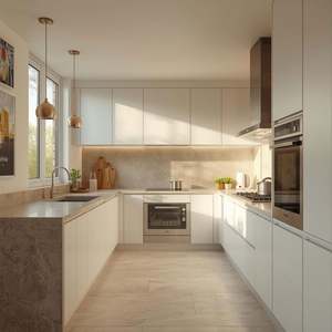 Manufacturer Direct Deal Modern Black Style Lacquer Customized Kitchen <b>Cabinets</b> Kitchen <b>Cabinets</b> <b>Wood</b> Customized - Product Image 3